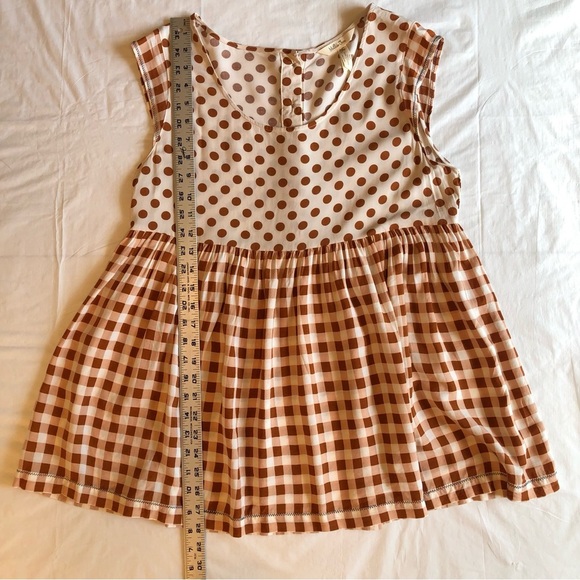 Matilda Jane Scoop Neck Orange Peplum Cap Sleeve Top Size M - Picture 6 of 9